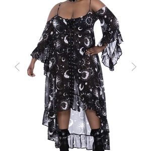 Killstar astral plus size light maxi dress